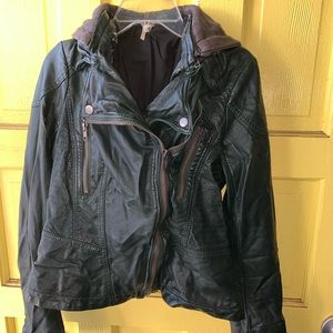 FREE PEOPLE LEATHER JACKET